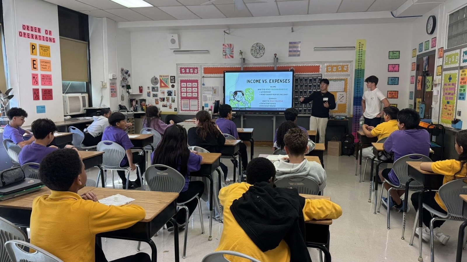 Futures Financials volunteers leading a financial literacy session